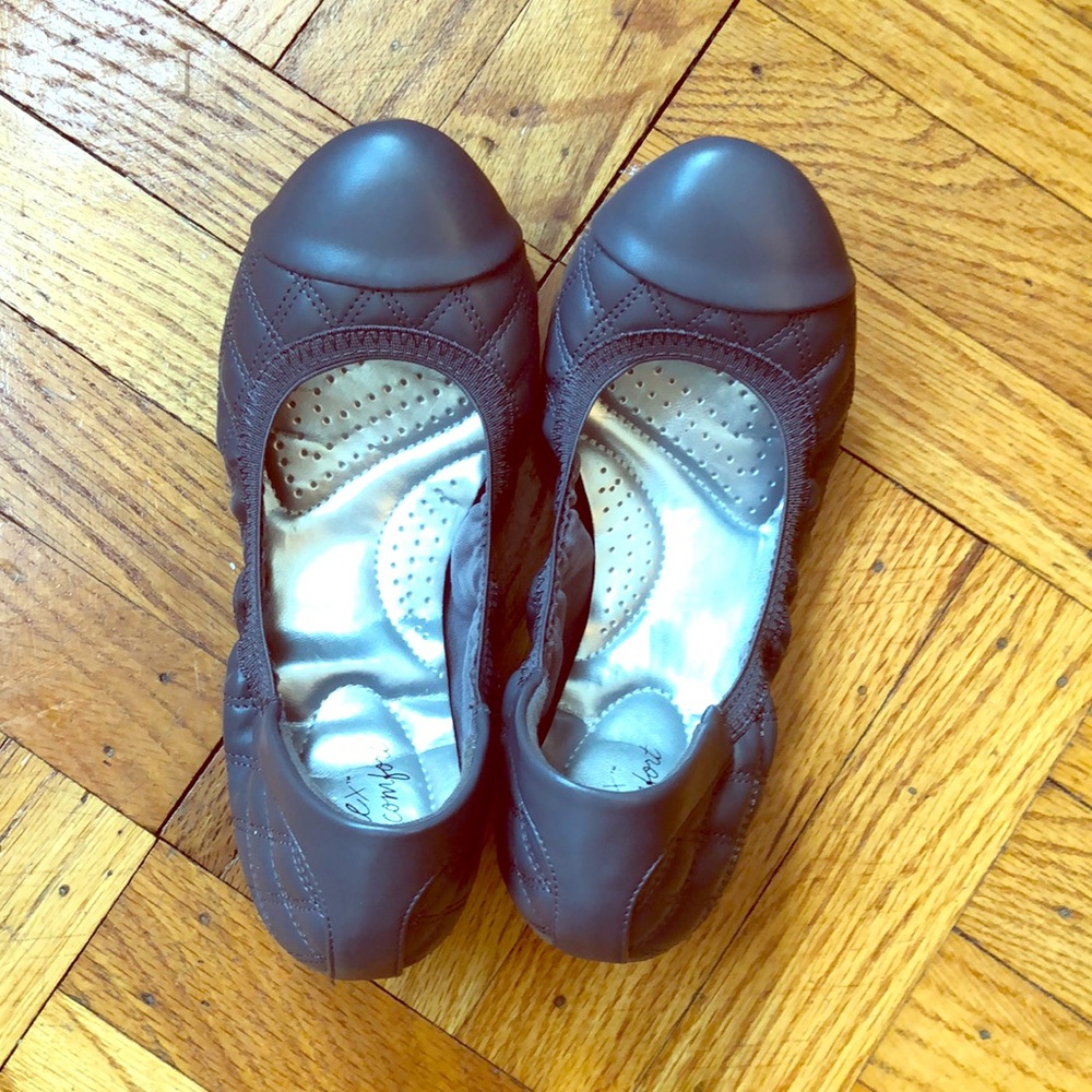 Dark gray ballet flats